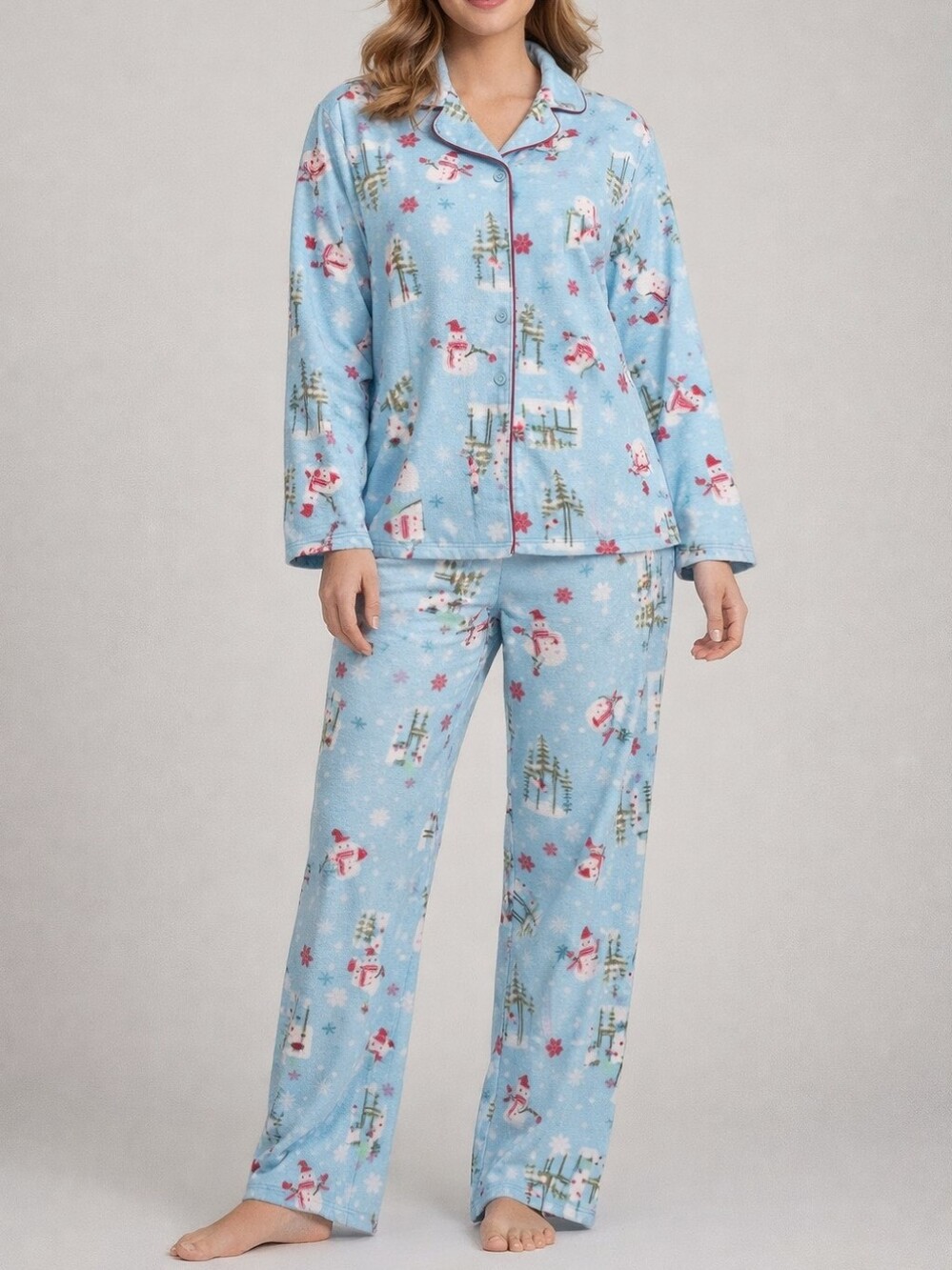 Karen Neuburger 2 Piece Pajamas Women's Small Holiday Soft Comfy Winter
